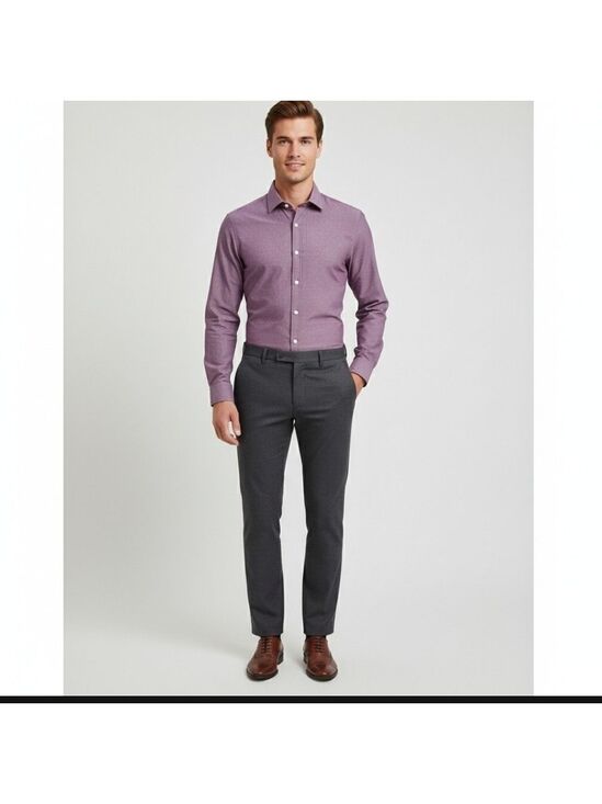 Tommy Hilfiger Other - Tommy Hilfiger Slim Fit Dress Shirt | Soft Plum | Like New Sz 16 Neck Arm 24